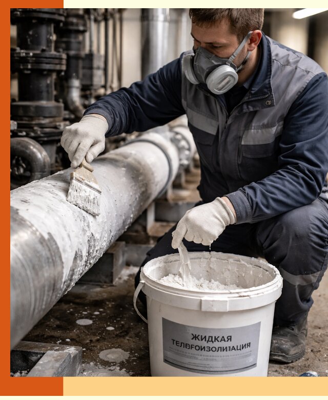 Утепление оборудования жидкой теплоизоляцией в ессентуках
