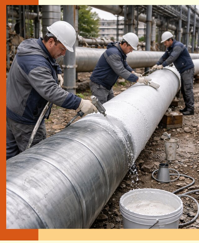 Утепление теплотрассы жидкой теплоизоляцией в ессентуках