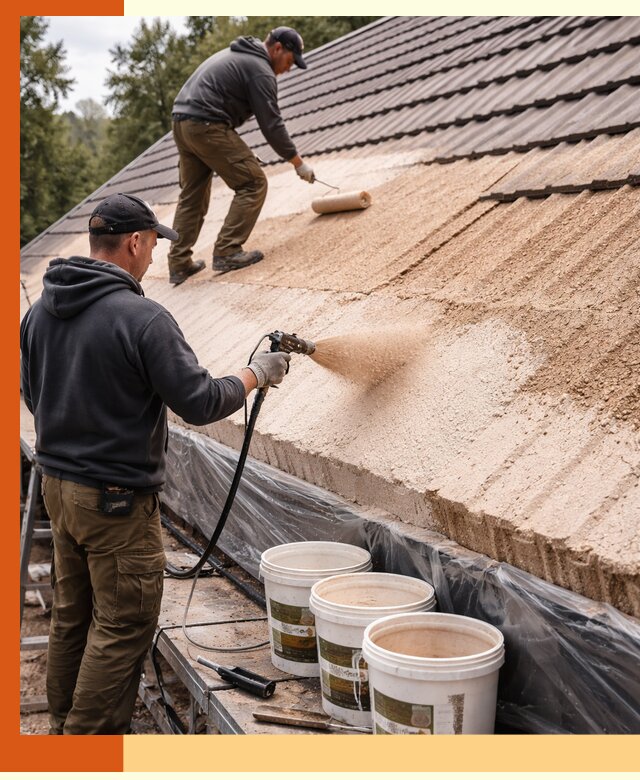 Утепление кровли жидкой пробкой в ессентуках для домов и зданий