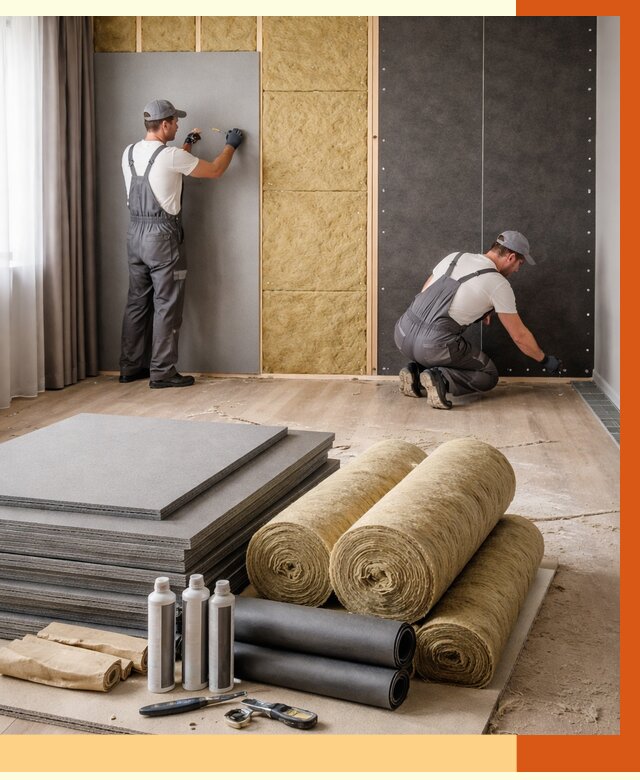 Шумоизоляция дома в ессентуках от 4589 руб/м2 — комплексная звукоизоляция под ключ | ТепломастерСсн