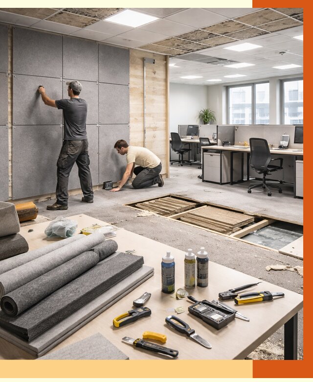 Профессиональная шумоизоляция офиса в ессентуках от 6883 руб. за м2 | ТепломастерСсн