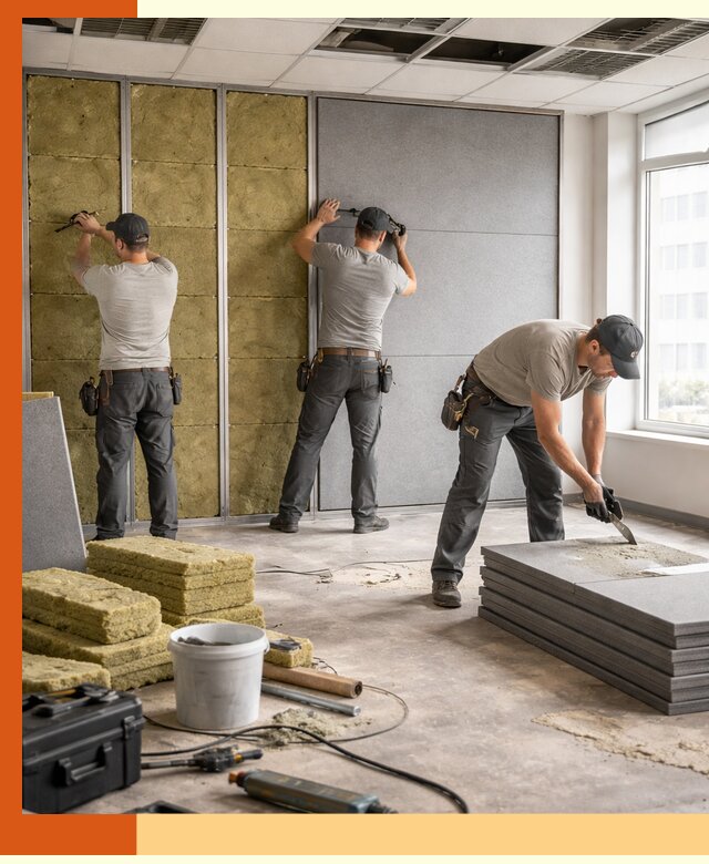 Профессиональная шумоизоляция офисов в ессентуках для комфорта сотрудников