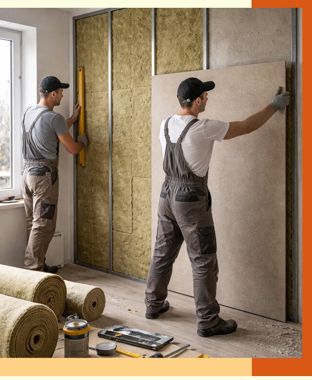 Шумоизоляция стен в ессентуках от 4589 руб/м2 — звукоизоляция стен под ключ | ТепломастерСсн