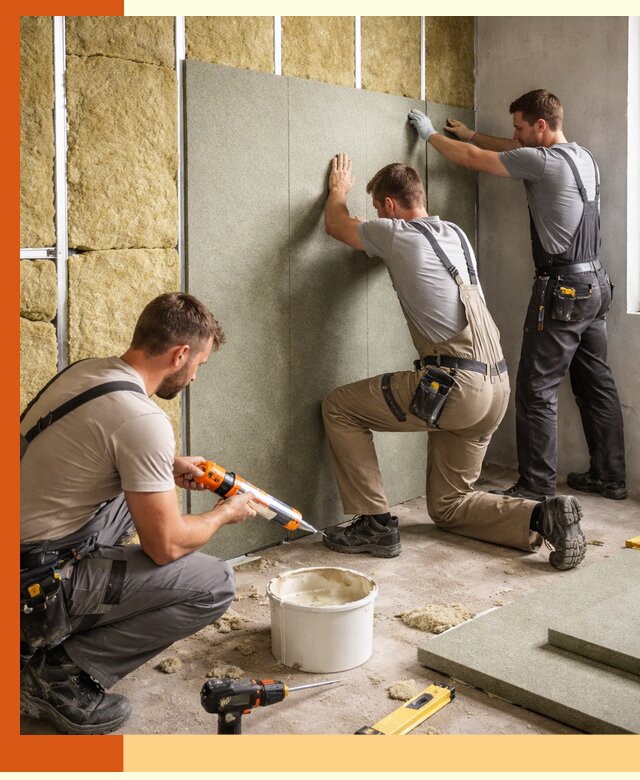 Профессиональная шумоизоляция стен в ессентуках для квартир и домов