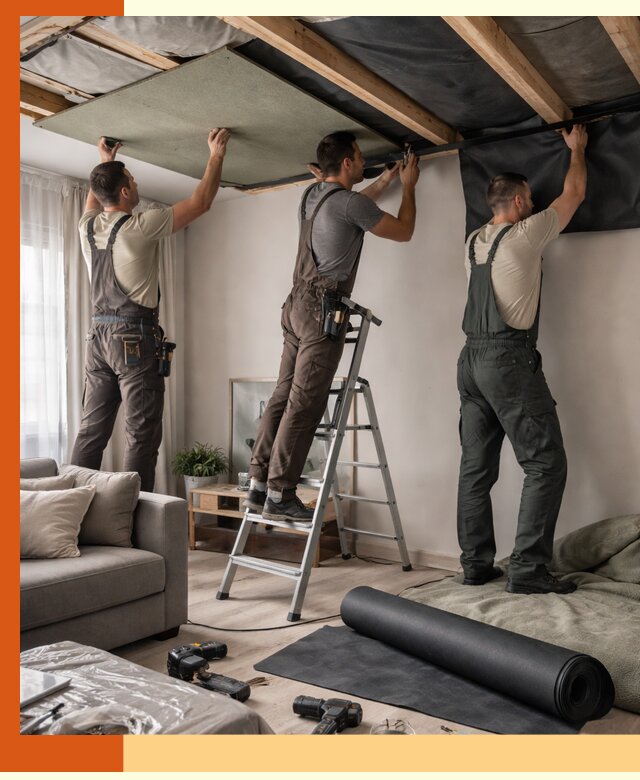 Шумоизоляция потолка в ессентуках — профессиональное устранение шумов