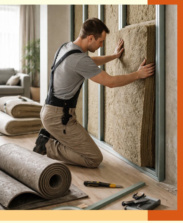 Шумоизоляция перегородок в ессентуках от 1683 руб. за м2 — ТепломастерСсн