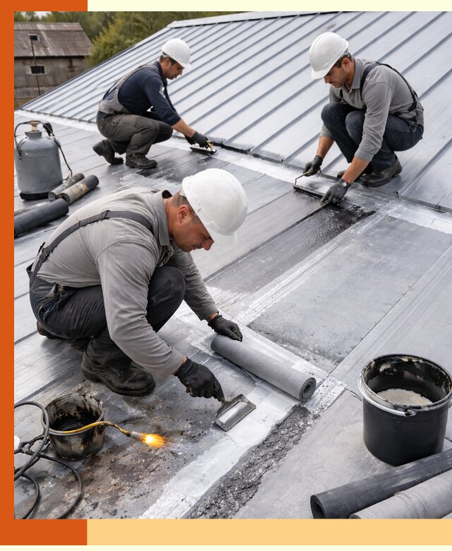 Гидроизоляция металлической кровли с гарантией в ессентуках