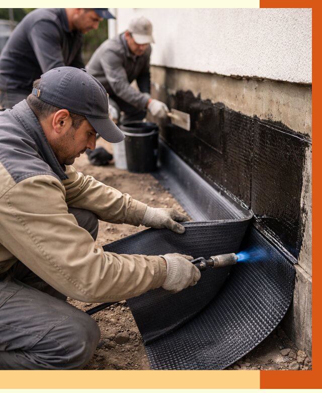 Гидроизоляция цоколя и отмостки в ессентуках от 8667 руб. — ТепломастерСсн