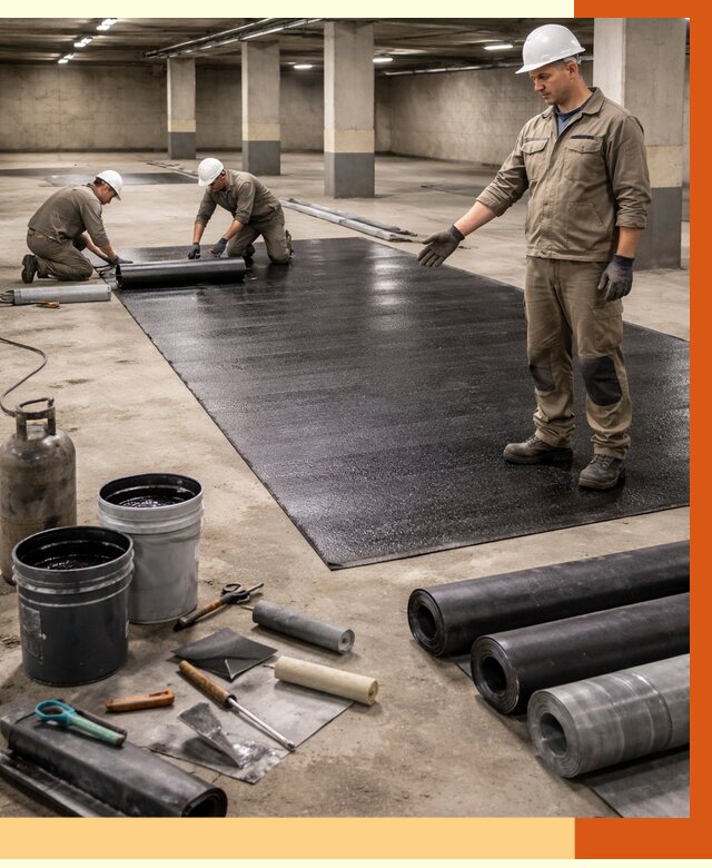 Гидроизоляция паркинга в ессентуках от 1224 руб/м² — профессиональная защита | ТепломастерСсн