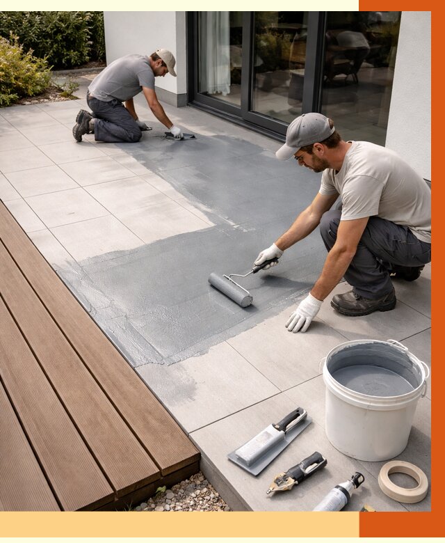 Гидроизоляция террасы в ессентуках под ключ от 7648 руб./м² | ТепломастерСсн