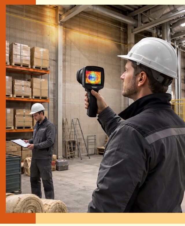 Тепловизионное обследование склада и выявление утечек в ессентуках