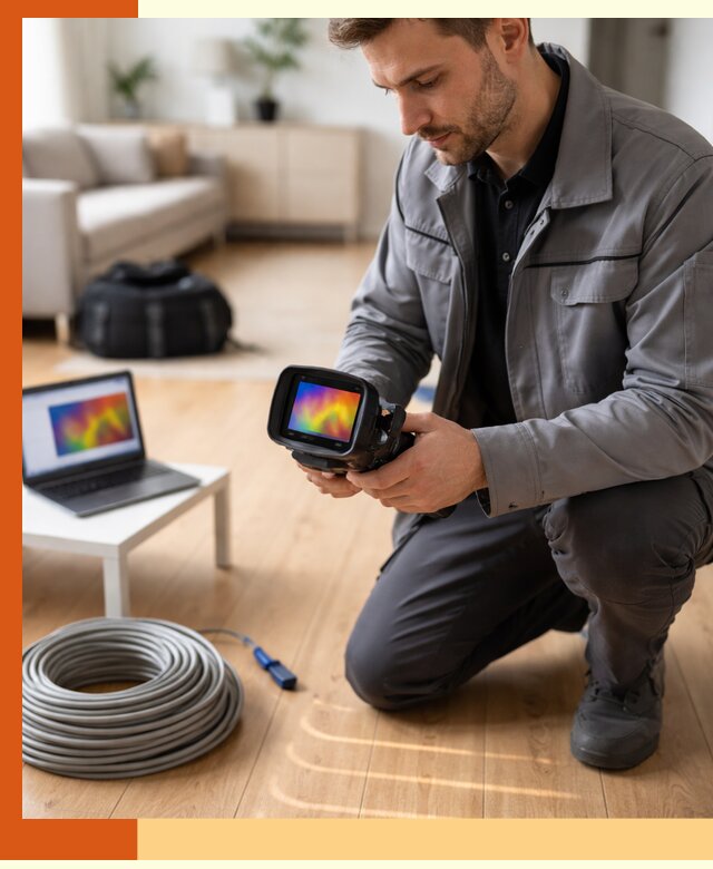 Тепловизионное обследование тёплого пола в ессентуках для точной диагностики