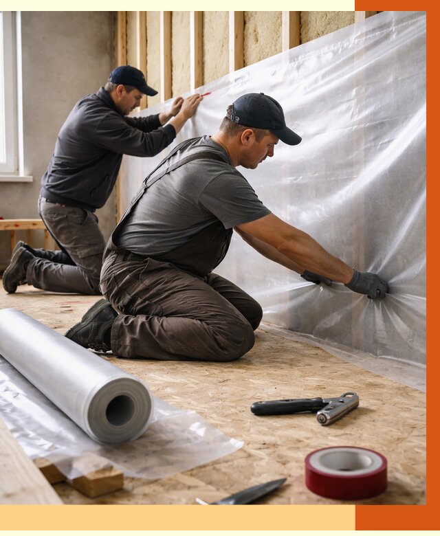 Монтаж пароизоляции в ессентуках от 2549 руб. — установка и укладка под ключ | ТепломастерСсн