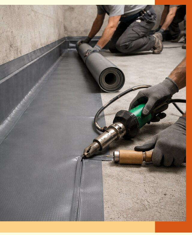 Монтаж гидроизоляционной мембраны в ессентуках от 1015 руб/м2 | ТепломастерСсн