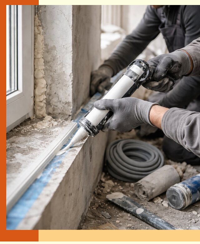 Герметизация стыков и примыканий зданий в ессентуках