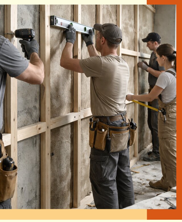 Монтаж обрешетки под утепление в ессентуках от 1173 руб/м² | Заказать у ТепломастерСсн