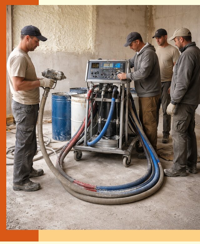 Аренда установки для напыления ППУ в ессентуках на выгодных условиях